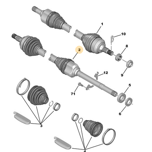 ORJNAL 307 SA AKS BE4R ANZUMAN TU5JP4 - DV6 - DW10-EW10J4 9812781280