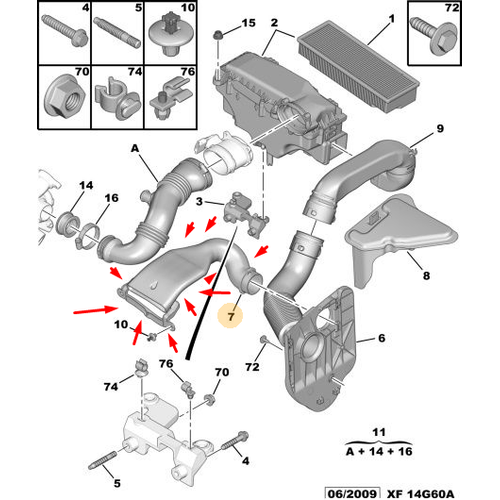 OR�J�NAL 307 HAVA F�LTRE BORUSU 1.6 D�ZEL DV6 ( PANELDEN EM��) - �RET�M� DURAN �R�N 143465