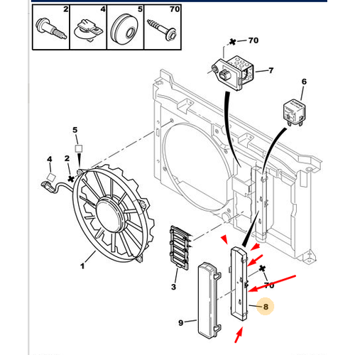 ORJNAL 307 FAN DAVLUMBAZ RLE YATAI 2001-2005 / AS KONTROL 1308Y6