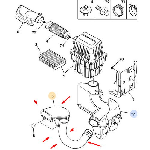 OR�J�NAL 307 2.0 BENZ�NL� HAVA F�LTRE EM�� HORTUM - �RET�M� DURAN �R�N 144005