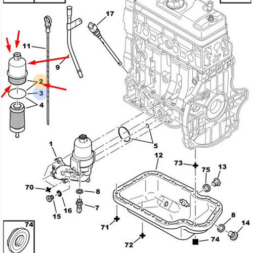 ORJNAL 307 1.6 YA FLTRE KAPAK (UBUKLU FLTRE TP) 1103J5