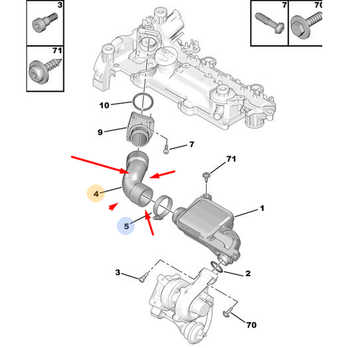 ORJNAL 307 DNLENDRC BORUSU 1.4 DZEL (DNLENDRC - MANFOLT ARASI) 143415