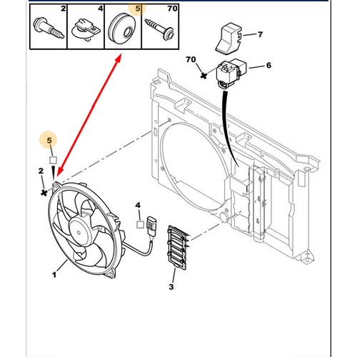 ORJNAL 307 FAN MOTOR LAST 131320