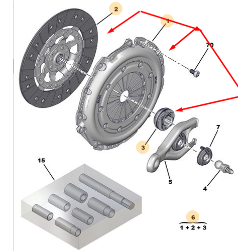 ORJNAL 307 DEBRYAJ SET 1.6 HDI - YAYLI VOLANT 2052X4