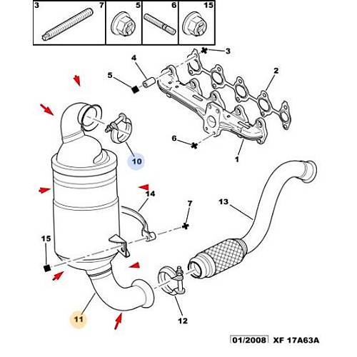 OR�J�NAL 307 1.6 D�ZEL EGZOZ KATAL�Z�R DV6 1706A7