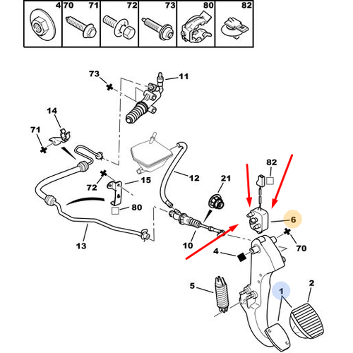 ORJNAL DEBRYAJ PEDAL MR - AS NO KONTROL 212778