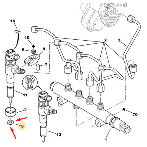 ORJNAL 307 ENJEKTR CONTASI DV4 -DW10 198196 (adet)