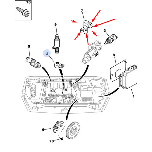 OR�J�NAL 307 KRANK DEV�R SENS�R 1.4 16V ET3J4 - �AS� NO KONTROL 1920GQ