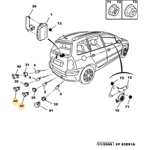 OR�J�NAL 307 SW ARKA PARK SENS�R KAPA�I ORTA SOL - ORTA SA� 659041