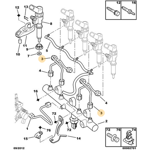 OR�J�NAL 307 ENJEKT�R BORUSU 2.0 D�ZEL DW10 1570K2