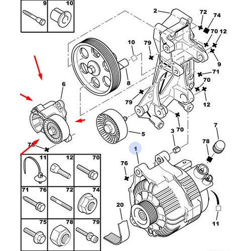 ORJNAL ALTERNATR GERG RULMANI EW10J4 5751A0