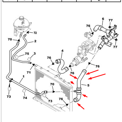 OR�J�NAL 307 1.6 RADYAT�R ALT HORTUM OTOMAT�K 1351PE