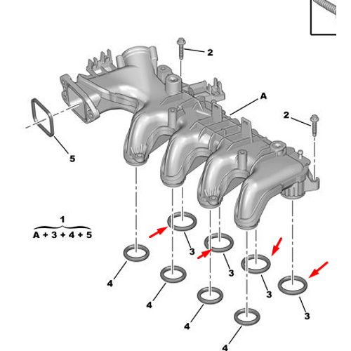 ORJNAL EMME MANFOLT ORING 307 1.6 HDI DV6 (ADET) 0348R4