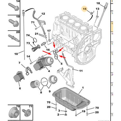 ORJNAL 307 1.6 DZEL YA SOUTUCU CONTA TAKIMI DV6 1103S0