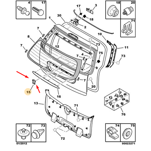 OR�J�NAL 307 SW ARKA BAGAJ AMBLEM� 7810H6