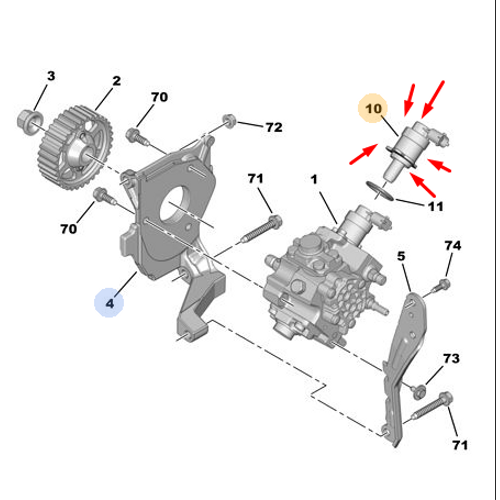 ORJNAL 307 YAKIT POMPA BASIN REGLATR 1.4 - 1.6 DZEL BOSCH TP 1634149380
