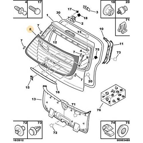 OR�J�NAL 307 SW BAGAJ KAPAK CAMI 8744V7