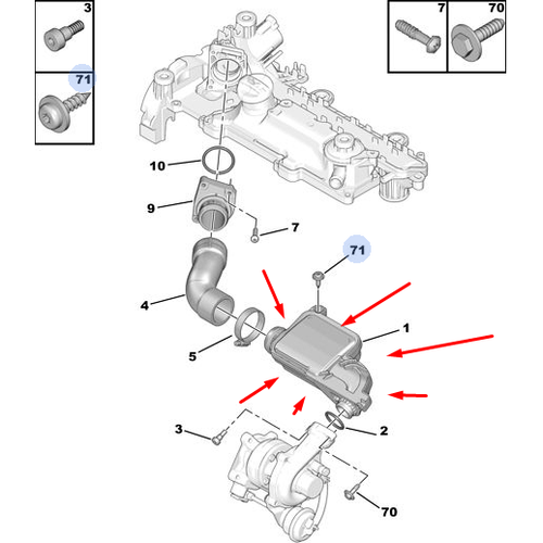 ORJNAL 307 TURBO HAVA DNLENDRC 1.4 DZEL DV4 144023