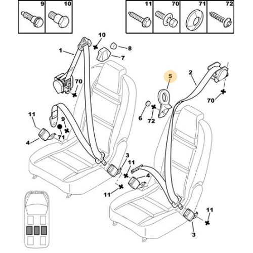 ORJNAL EMNYET KEMER ST SUPPORT 8978LV