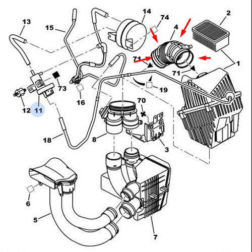 ORJNAL HAVA FLTRE HORTUMU( SPARE KAPALI) 143437