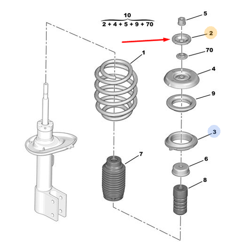 ORJNAL 307AMORTSR TAKOZ ST PULU 503375