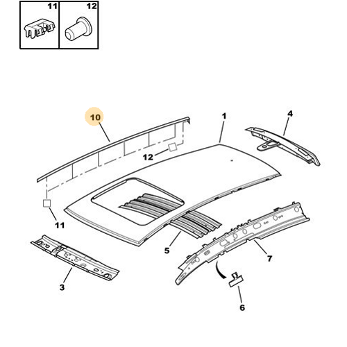 ORJNAL 307 SOL TAVAN ITASI 8319F8