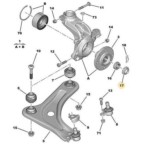 ORJNAL 307 AKS SOMUN N KLTLEME MANONU 9808870380