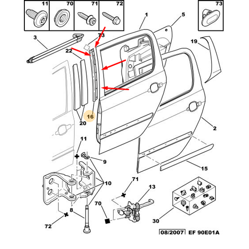 ORJNAL SOL ARKA KAPI LAST 9023JX