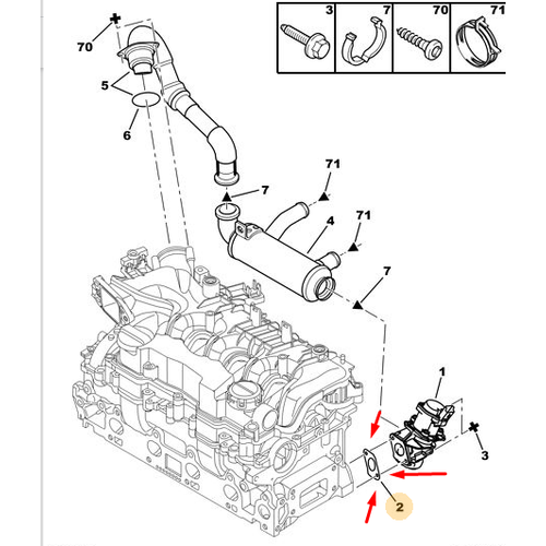 ORJNAL 307 EGR ARA CONTASI SAC DV6 1618AW