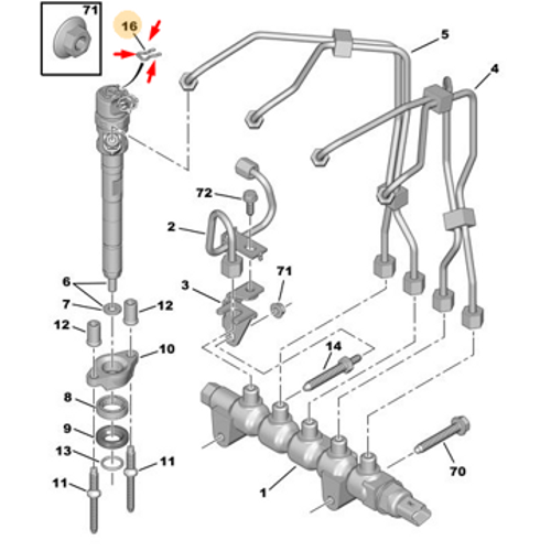 OR�J�NAL 307 ENJEKT�R SEKMANI D�ZEL DV4-DV6-DW10 198270