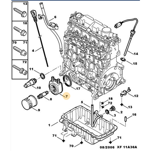 ORJNAL 307 2.0 DZEL YA SOUTUCU 1103N1