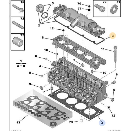 ORJNAL 307 2.0 HDI KLBTR KAPAK DW10 24999