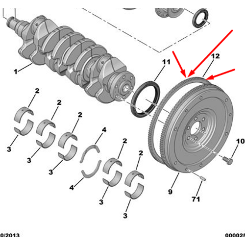 ORJNAL 307 VOLANT DLS 1.4 HDI / 2.0 BENZNL / 2.0 DZEL 53436