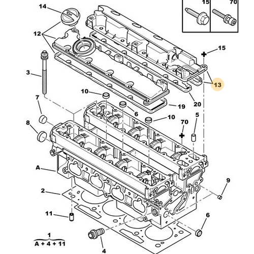 OR�J�NAL 307 2.0  K�LB�T�R KAPAK EGZOZ TARAF  ( CONTASI �ST�NDE) 135 HP 0248N9