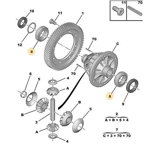 ORJNAL DFERANSYEL RULMANI MA ANZUMAN / BE ANZUMAN - 38*63-17 312518