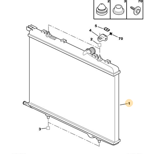 307 SU RADYATR  BENZNL DZEL 1330F4-9835996080