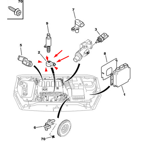 ORJNAL 307 VURUNTU SENSR AS KONTROL TU5JP4 - ET3J4 1920FR