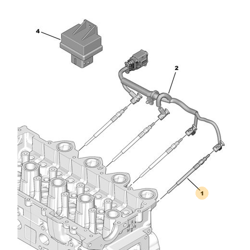 ORJNAL 307 ISITMA BUJS GEME - 1.4 HDI DV4 5960F9