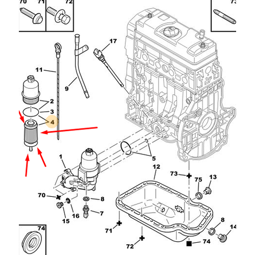 OR�J�NAL 307  YA� F�LTRES� 1.6 ORJINAL - PSA 2001-2005 - TU5JP4 (�UBUKLU T�P) 1109AN