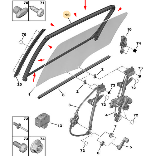 OR�J�NAL SA� ARKA KAPI CAM F�T�L� 9303G1