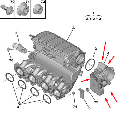 ORJNAL GAZ KELEBEK KUTUSU 307 1.6 TU5JP4 2001-2005  (DKM) /  RETM DURAN RN 1635Q9