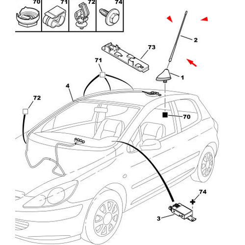 ORJNAL 307 ANTEN UBUU 6561A0