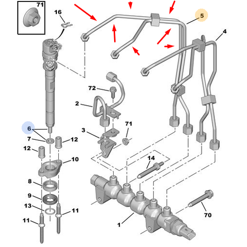 ORJNAL 307 ENJEKTR REKORU 1.6 DZEL 3-4 SLNDR 1570G5
