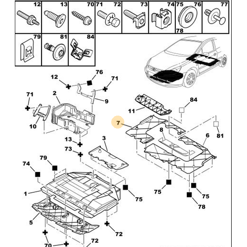 ORJNAL 307 SA DEPO ALT KORUMA BAGALT 9808459380