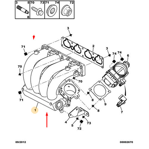 ORJNAL 307 2.0 EW10J4S EMME MANFOLT - RETME KAPALI RN 0361P6