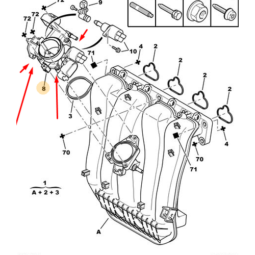 ORJNAL 307 GAZ KELEBEK KUTUSU 2.0 EW10J4 1635W8