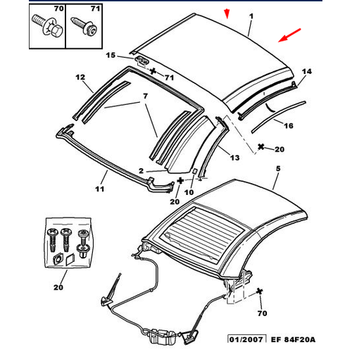 ORJNAL 307 CC TAVAN SACI 8301AP