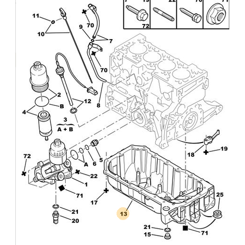 ORJNAL 307 YA KARTER 1.6 TU5JP4 9813206580