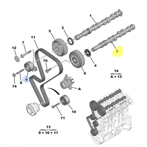 ORJNAL 307 1.4 BENZNL EKSANTRK EGZOZ TARAFI 0801AK