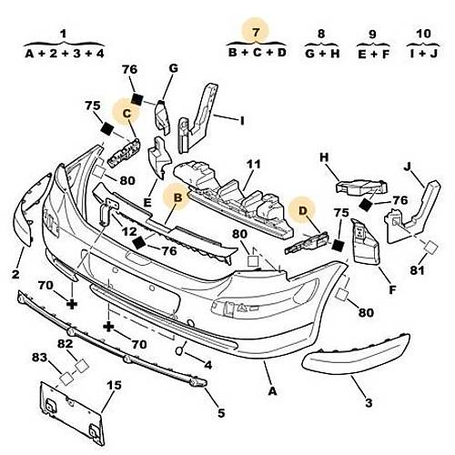 OR�J�NAL 307 CC ARKA TAMPON �� BRAKET TAKIMI 741651
